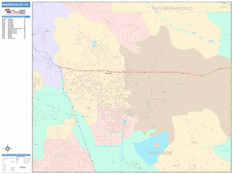 Moreno Valley Digital Map Color Cast Style